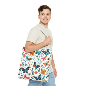 Butterfly Aop Tote Bag - Butterflies Pattern - Dipaliz - Bags