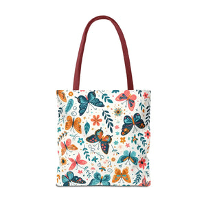 Butterfly Aop Tote Bag - Butterflies Pattern - Dipaliz - Bags