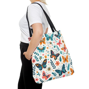 Butterfly Aop Tote Bag - Butterflies Pattern - Dipaliz - Bags