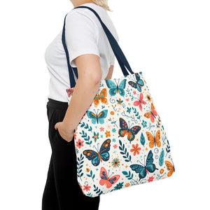 Butterfly Aop Tote Bag - Butterflies Pattern - Dipaliz - Bags