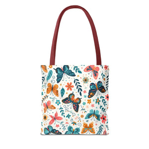 Butterfly Aop Tote Bag - Butterflies Pattern - Dipaliz - Bags