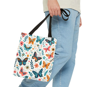 Butterfly Aop Tote Bag - Butterflies Pattern - Dipaliz - Bags