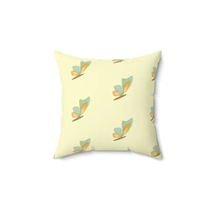 Butterflies Spun Polyester Square Throw Pillow - Dipaliz - 14’’ × - Pillows