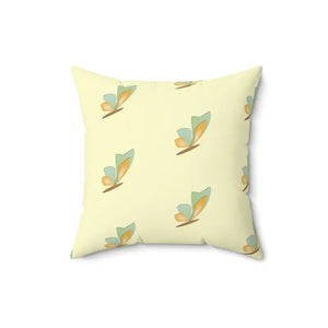 Butterflies Spun Polyester Square Throw Pillow - Dipaliz - 16’’ × - Pillows