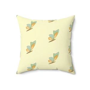 Butterflies Spun Polyester Square Throw Pillow - Dipaliz - 18’’ × - Pillows