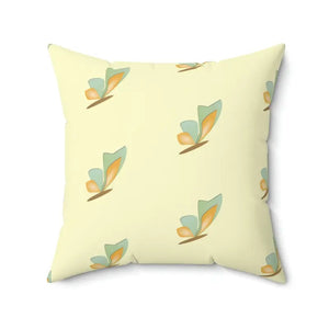 Butterflies Spun Polyester Square Throw Pillow - Dipaliz - 20’’ × - Pillows