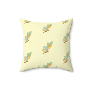 Butterflies Spun Polyester Square Throw Pillow - Dipaliz - Pillows