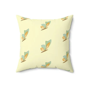 Butterflies Spun Polyester Square Throw Pillow - Dipaliz - Pillows