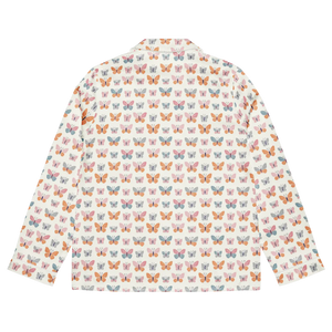 Silky Butterfly Long Sleeve Pajama - Soft Loungewear - Dipaliz - Clothing Tops - s