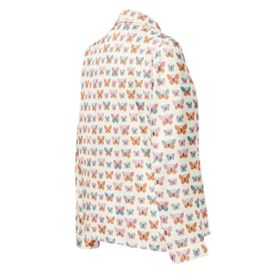 Silky Butterfly Long Sleeve Pajama - Soft Loungewear - Dipaliz - Clothing Tops - s