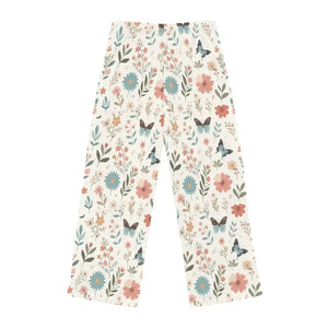 Chic Butterflies Pajama Pants with All-over Butterfly Prints - Dipaliz - Pajamas