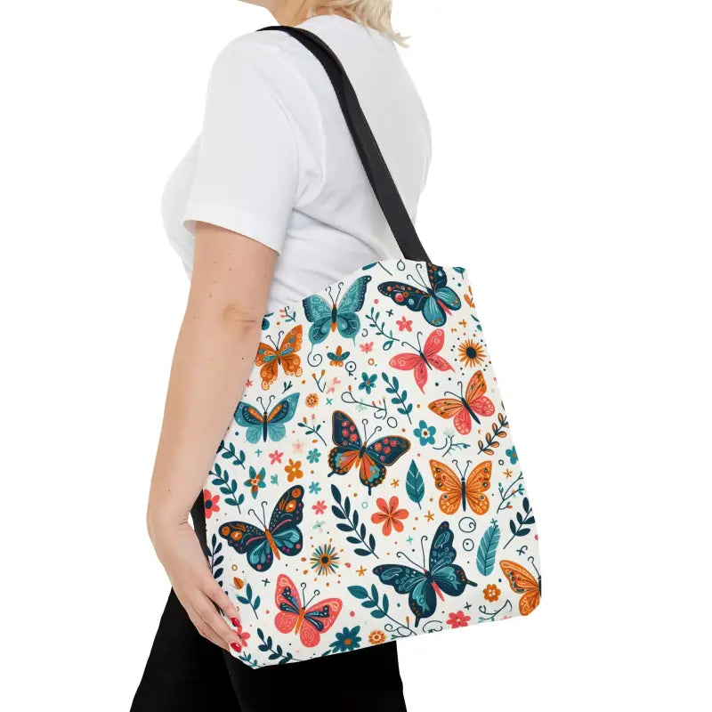 Butterflies Pattern Aop Tote Bag Crafts Style and Function - Medium Bags