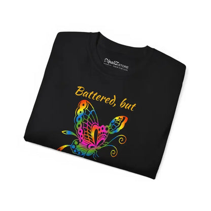 Unleash Resilience with the Butterfly Battered but Unbroken Ultra Cotton Tee - T-shirt