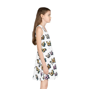 Girls’ Sleeveless Sundress - Butterfly Summer Style - Dipaliz - Dresses