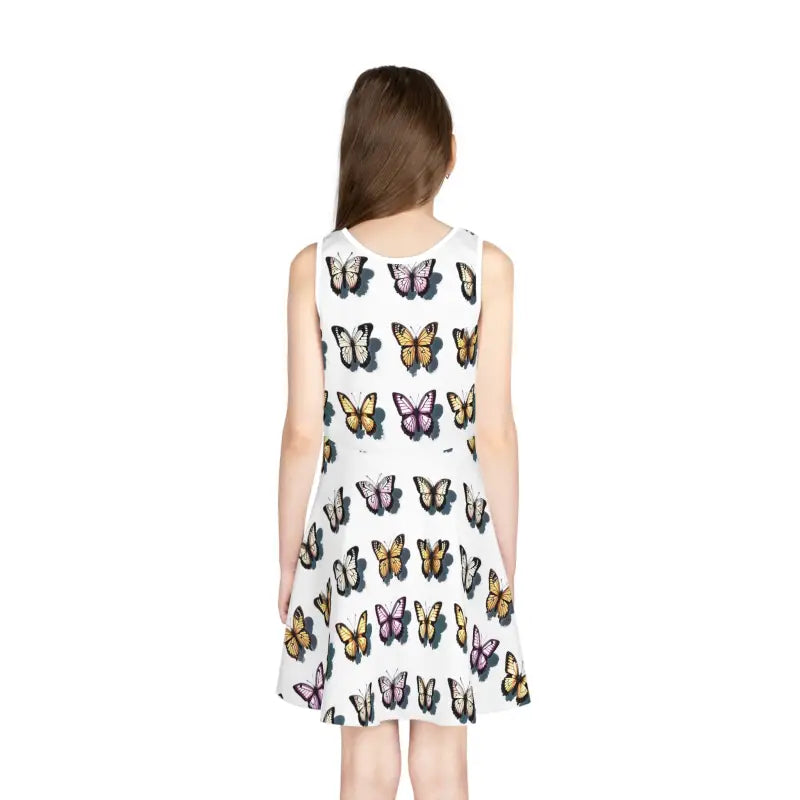 Enchanting Butterflies Girls’ Sleeveless Sundress - All Over Prints