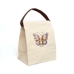Butterfly Canvas Lunch Bag Natural Cotton Eco Friendly Dipaliz - 8’’ x 12.5’’ 5.5’’ / Bags