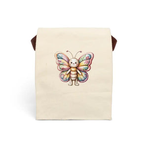 Butterfly Canvas Lunch Bag Natural Cotton Eco Friendly Dipaliz - 8’’ x 12.5’’ 5.5’’ / Bags