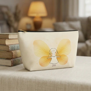 Butterfly Fairy Accessory Pouch Golden Wings - Dipaliz - Makeup Bags