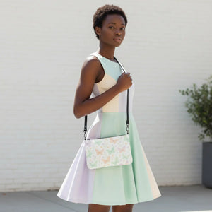 Butterfly Faux Leather Crossbody Bag - Zip-top - Dipaliz - Cross Body Bags