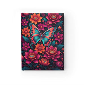 Butterfly Garden Ruled Journal - Floral Notebook for Writing & Daily Notes - Journals
