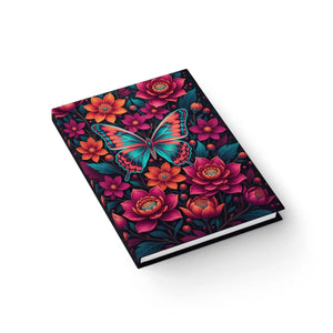 Butterfly Garden Ruled Journal - Floral Notebook for Writing & Daily Notes - Journals