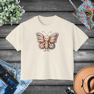 Boxy Butterfly Graphic Tee - Ring-spun Cotton - Dipaliz - T-shirts