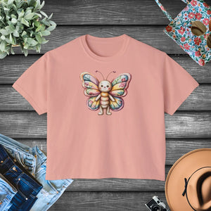 Boxy Butterfly Graphic Tee - Ring-spun Cotton - Dipaliz - T-shirts