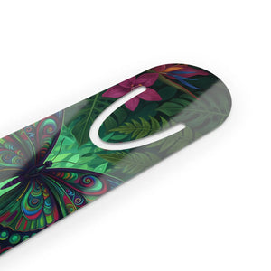 Butterfly Jungle Bookmark - Vibrant Botanical Metal - Bookmarks