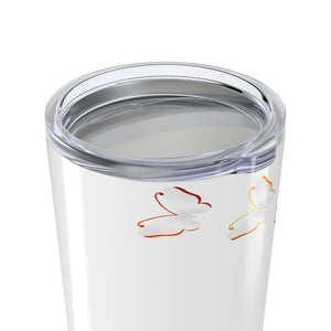 Floral Butterfly Kisses Tumbler - Colorful Travel Mug - Dipaliz - Tumblers