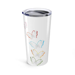 Butterfly Kisses Tumbler - Floral Insulated Travel Mug - Dipaliz - 20oz - Tumblers