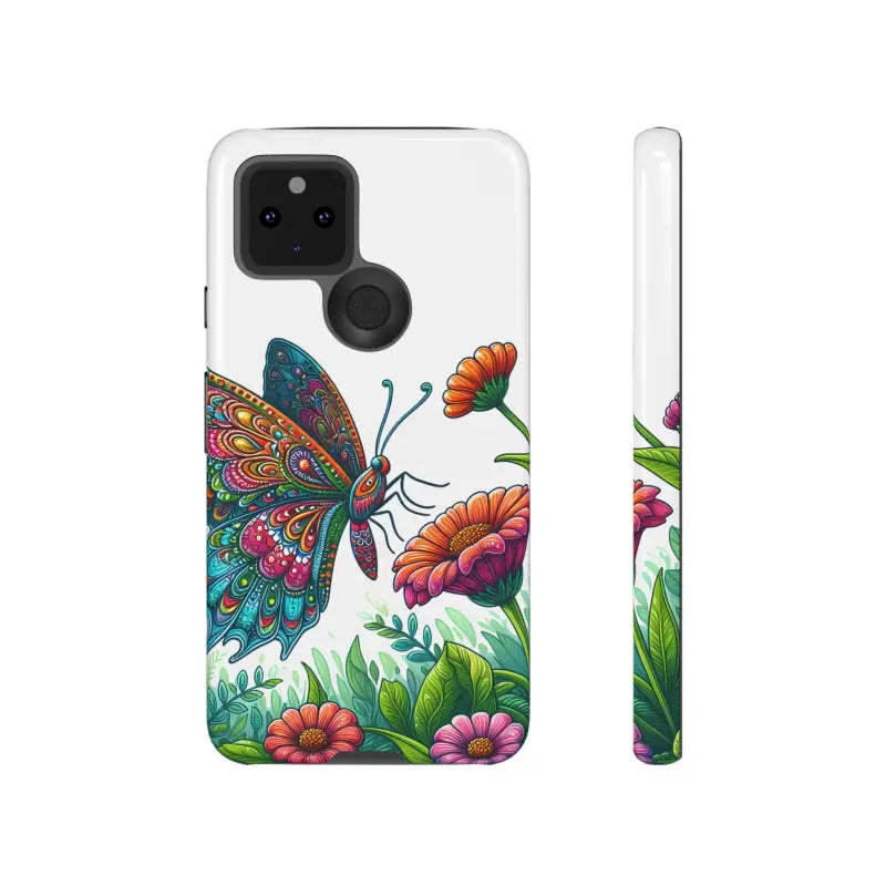 Style & Protection with Butterfly Tough Phone Cases - Google Pixel 5 5g / Glossy Case