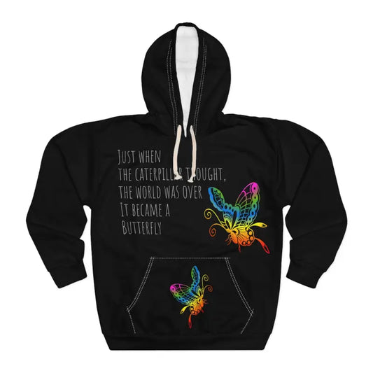 Butterfly Transformation Unisex Pullover Hoodie - s All Over Prints