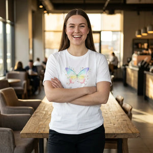 Butterfly Watercolor Tee, ?Beautifully Weird’ Inspirational Graphic T-shirt - T-shirts