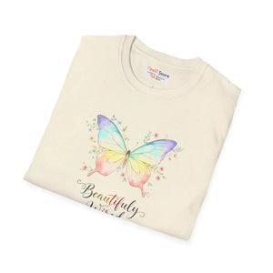 Butterfly Watercolor Tee, ?Beautifully Weird’ Inspirational Graphic T-shirt - T-shirts