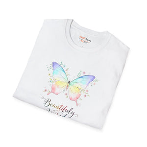 Butterfly Watercolor Tee, ?Beautifully Weird’ Inspirational Graphic T-shirt - T-shirts