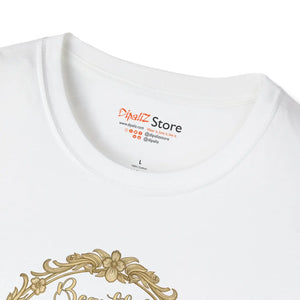Butterfly Wired T-shirt - Vintage Floral Frame Graphic Tee - T-shirts