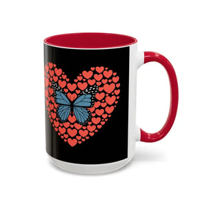 Butterfly Hearts Mug - Cozy Vibrant Ceramic Cup - Dipaliz - Mugs