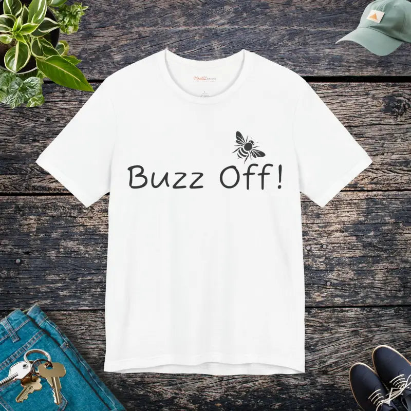 Buzz off Unisex Jersey: Timeless Style Meets Comfort! - T-shirt