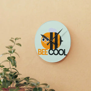 Acrylic Wall Clock - Stylish Bees Design Home Decor - Dipaliz - Clocks