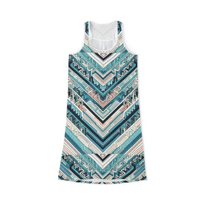 High Cut Racerback Dress - Vibrant Colors Advanced Print - Dipaliz - Dresses