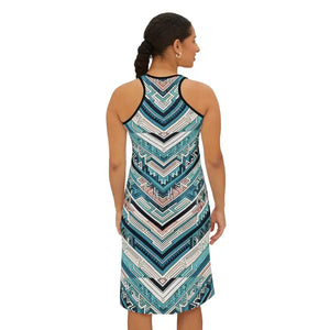 High Cut Racerback Dress - Vibrant Colors Advanced Print - Dipaliz - Dresses