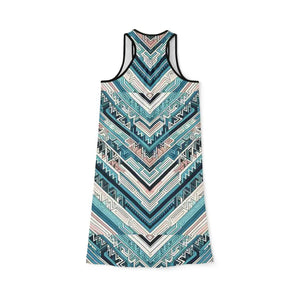 High Cut Racerback Dress - Vibrant Colors Advanced Print - Dipaliz - Dresses