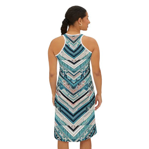 High Cut Racerback Dress - Vibrant Colors Advanced Print - Dipaliz - Dresses