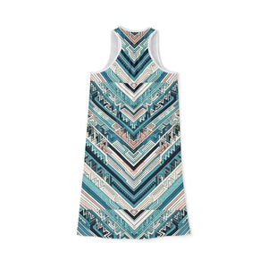 High Cut Racerback Dress - Vibrant Colors Advanced Print - Dipaliz - Dresses