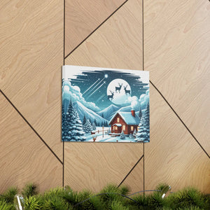 Christmas Cabin Canvas – Festive Charm Cotton - Dipaliz - Prints