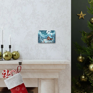 Christmas Cabin Canvas – Festive Charm Cotton - Dipaliz - Prints