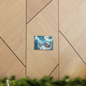 Christmas Cabin Canvas – Festive Charm Cotton - Dipaliz - Prints