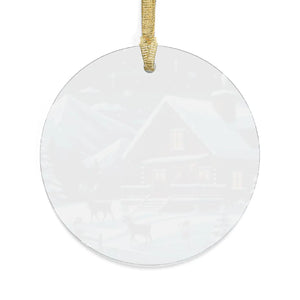 Clear Acrylic Ornaments - Winter Wonderland Holiday - Dipaliz
