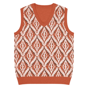 Cable Knit V-neck Vest - Lightweight Throwback Style - Dipaliz - 3xs - Vests