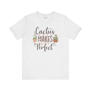 Cactus Makes Perfect Cotton Tee - Unisex Jersey T-shirt - Dipaliz - Ash / s - T-shirts